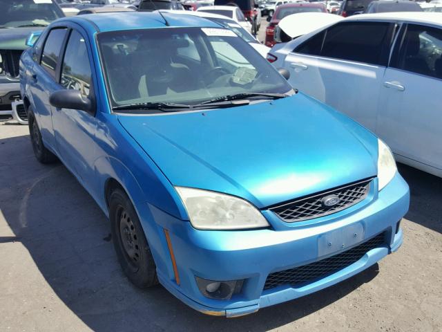 1FAFP34N17W107942 - 2007 FORD FOCUS ZX4 BLUE photo 1