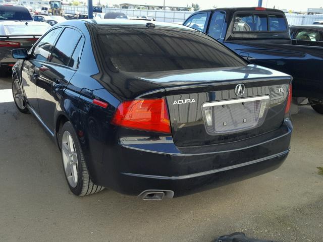 19UUA66265A001506 - 2005 ACURA TL BLACK photo 3