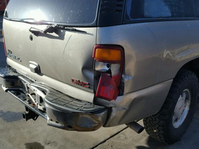 3GKFK16Z52G269050 - 2002 GMC YUKON XL K TAN photo 9