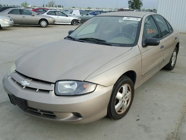 1G1JF52F037252286 - 2003 CHEVROLET CAVALIER L TAN photo 2