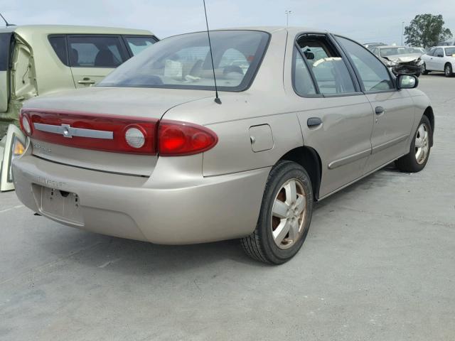 1G1JF52F037252286 - 2003 CHEVROLET CAVALIER L TAN photo 4