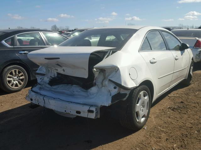 1G2ZF57B584149975 - 2008 PONTIAC G6 VALUE L WHITE photo 4