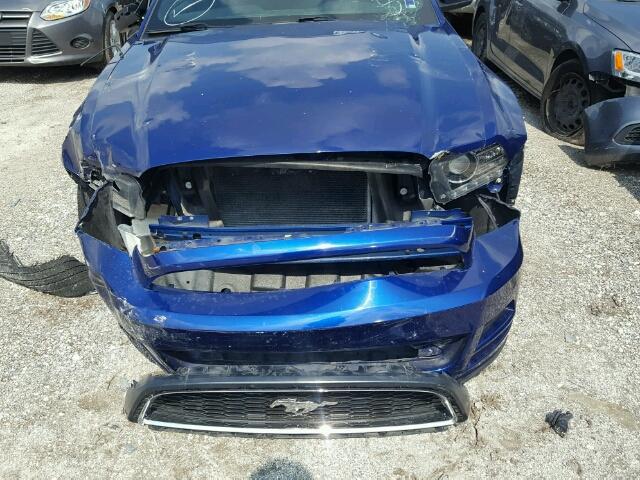 1ZVBP8EM4D5237403 - 2013 FORD MUSTANG BLUE photo 9