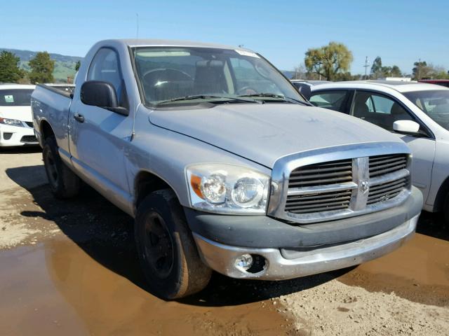 1D7HA16K87J641129 - 2007 DODGE RAM 1500 S SILVER photo 1