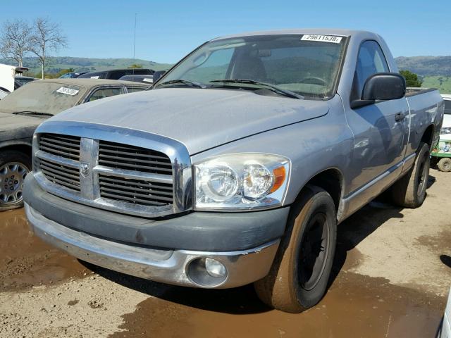 1D7HA16K87J641129 - 2007 DODGE RAM 1500 S SILVER photo 2