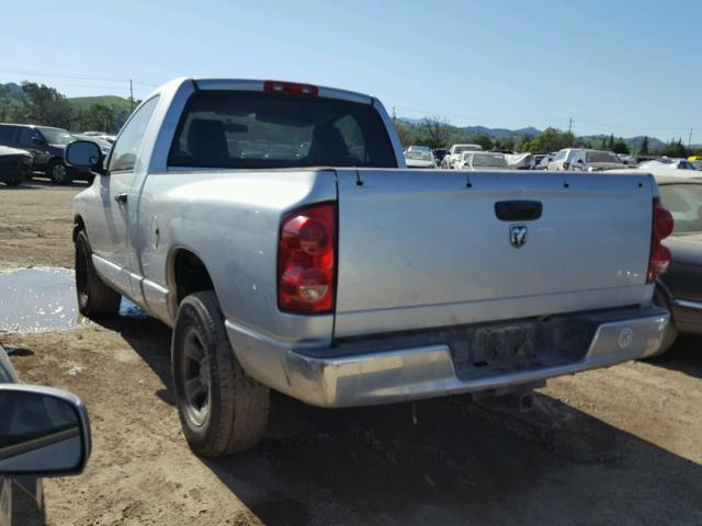 1D7HA16K87J641129 - 2007 DODGE RAM 1500 S SILVER photo 3