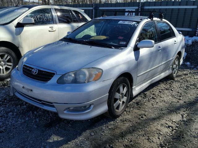 2T1BR32E65C494421 - 2005 TOYOTA COROLLA CE SILVER photo 2