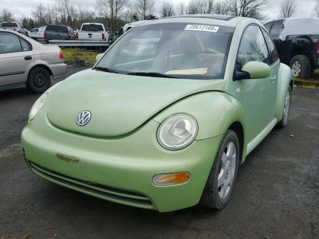 3VWCS21C11M412094 - 2001 VOLKSWAGEN NEW BEETLE 绿色 照片 2
