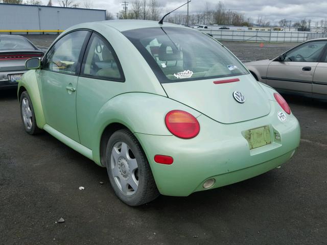3VWCS21C11M412094 - 2001 VOLKSWAGEN NEW BEETLE 绿色 照片 3