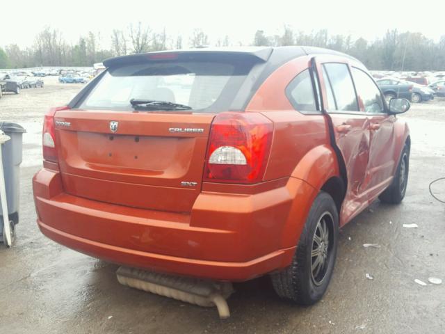 1B3CB4HA8AD571467 - 2010 DODGE CALIBER SX ORANGE photo 4