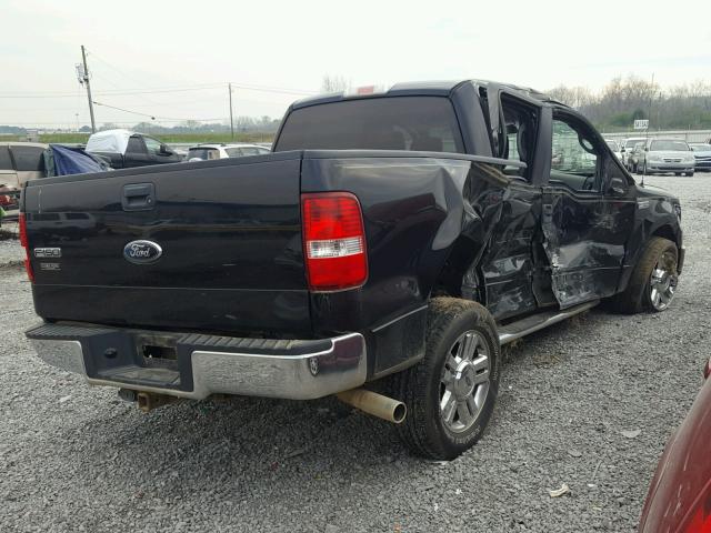 1FTRW12WX8FA22822 - 2008 FORD F150 2WD BLACK photo 4