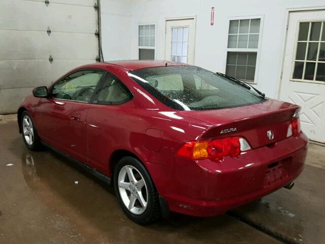 JH4DC54822C034107 - 2002 ACURA RSX MAROON photo 3