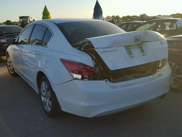 1HGCP26729A032918 - 2009 HONDA ACCORD EX WHITE photo 3