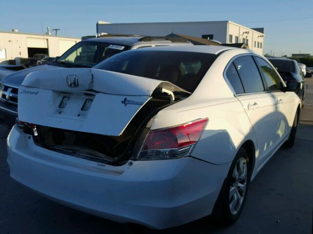 1HGCP26729A032918 - 2009 HONDA ACCORD EX WHITE photo 4