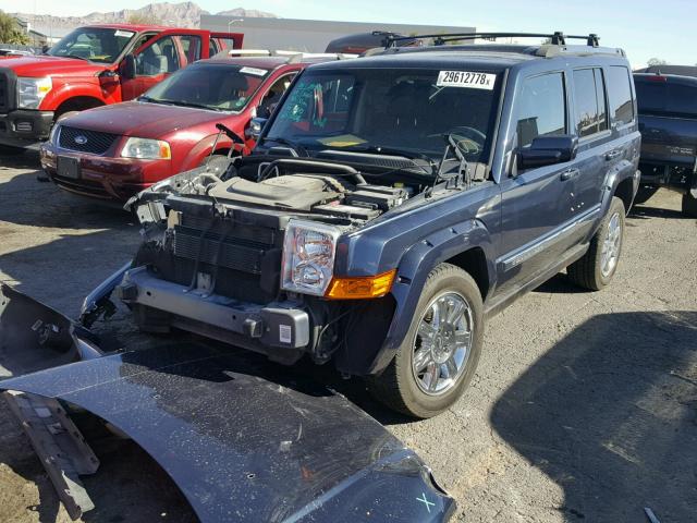 1J4RG5GT1AC114793 - 2010 JEEP COMMANDER BLUE photo 2
