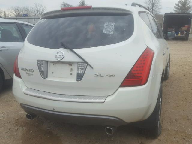 JN8AZ08W97W604936 - 2007 NISSAN MURANO SL CREAM photo 4