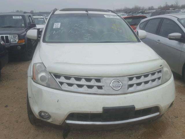 JN8AZ08W97W604936 - 2007 NISSAN MURANO SL CREAM photo 9