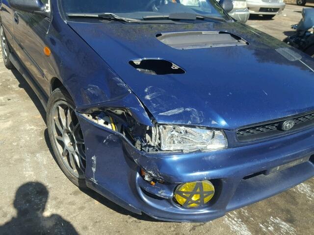 JF1GC67571H502054 - 2001 SUBARU IMPREZA RS BLUE photo 9