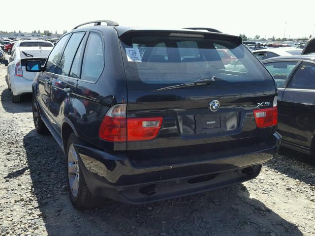 5UXFA13544LU44358 - 2004 BMW X5 3.0I BLACK photo 3