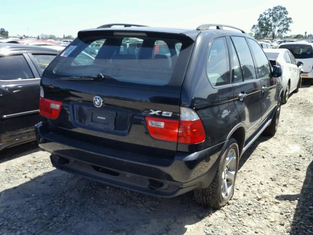 5UXFA13544LU44358 - 2004 BMW X5 3.0I BLACK photo 4