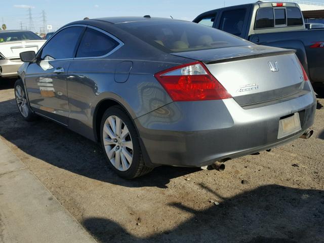 1HGCS22828A017170 - 2008 HONDA ACCORD EXL GRAY photo 3