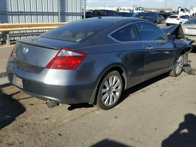 1HGCS22828A017170 - 2008 HONDA ACCORD EXL GRAY photo 4