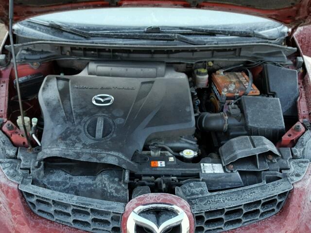 JM3ER293980195037 - 2008 MAZDA CX-7 BURGUNDY photo 7