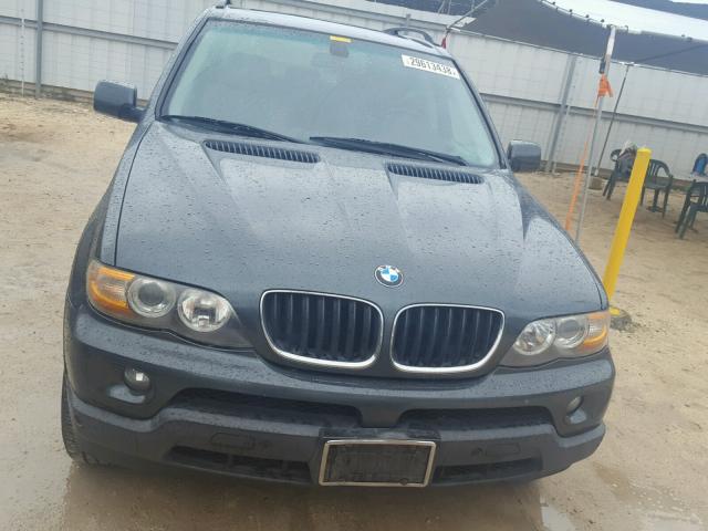 5UXFA13515LY17308 - 2005 BMW X5 3.0I GRAY photo 9