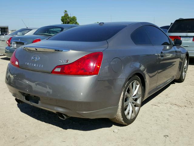 JNKCV64E68M121559 - 2008 INFINITI G37 BASE GRAY photo 4