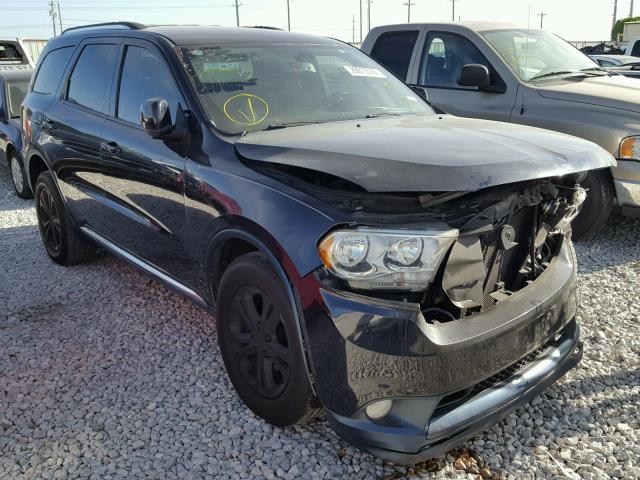 1D4RD2GG0BC615968 - 2011 DODGE DURANGO EX BLUE photo 1