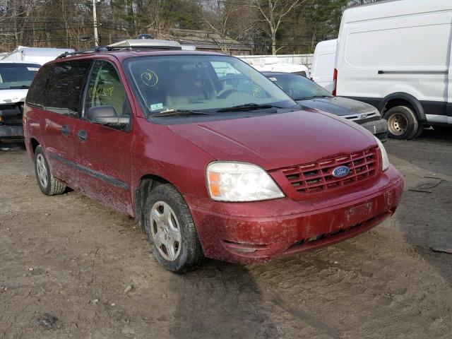 2FMZA51604BB11992 - 2004 FORD FREESTAR S RED photo 1