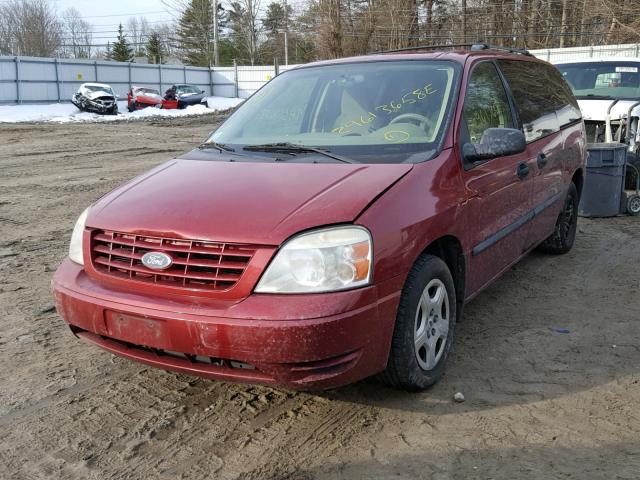 2FMZA51604BB11992 - 2004 FORD FREESTAR S RED photo 2