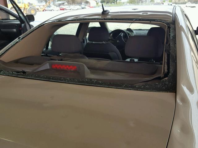 1G1ZG57B09F111741 - 2009 CHEVROLET MALIBU LS ოქროსფერი ფოტო 9