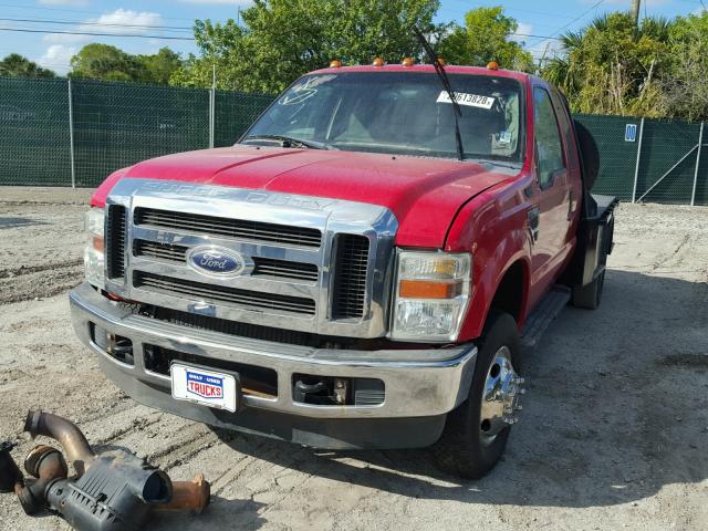 1FDWX3HRXAEA22209 - 2010 FORD F350 SUPER RED photo 2