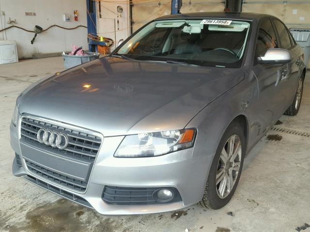 WAUAFAFL2AN036588 - 2010 AUDI A4 PREMIUM SILVER photo 2