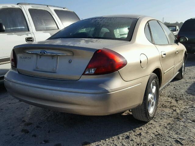 1FAFP53U3YA266139 - 2000 FORD TAURUS SE GOLD photo 4