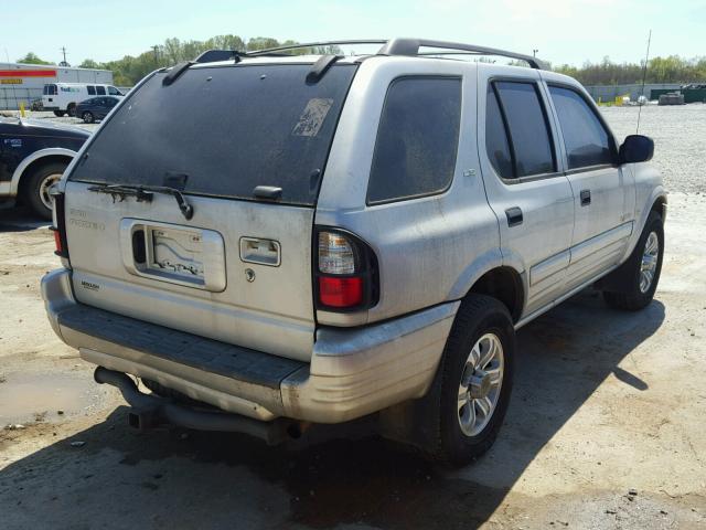 4S2CK58W614346632 - 2001 ISUZU RODEO S SILVER photo 4