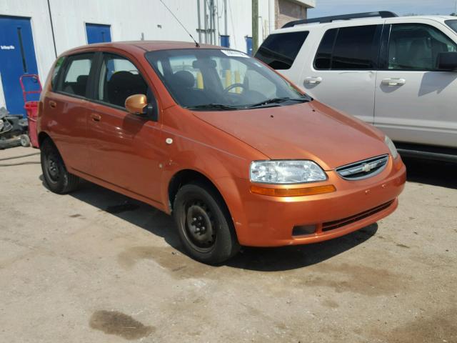 KL1TD66607B720209 - 2007 CHEVROLET AVEO BASE Pomarańczowy zdjęcie 1