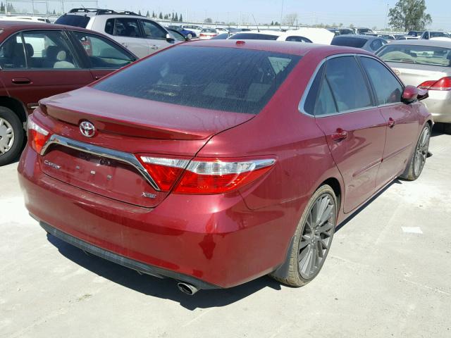 4T1BF1FK6FU909606 - 2015 TOYOTA CAMRY LE RED photo 4