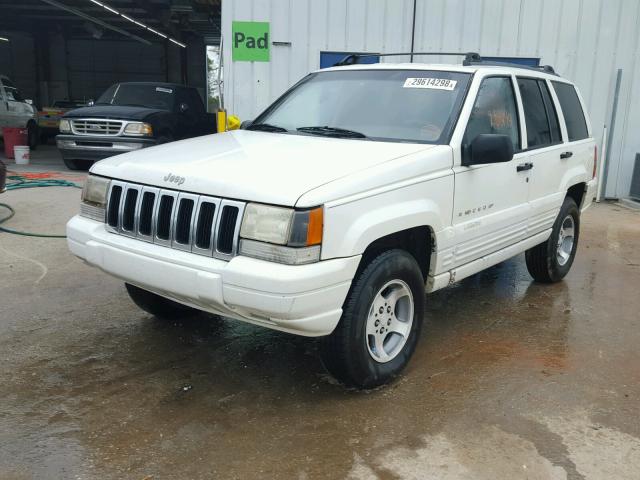 1J4FX58S8WC272161 - 1998 JEEP GRAND CHER WHITE photo 2