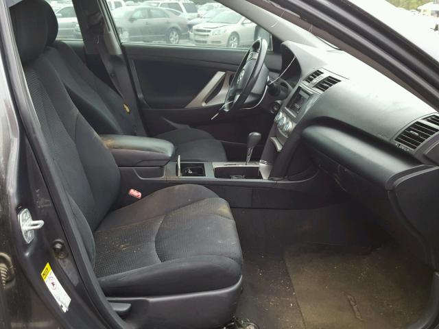 4T1BE46K59U865607 - 2009 TOYOTA CAMRY BASE GRAY photo 5