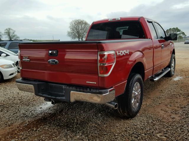 1FTFX1EF2CFB06346 - 2012 FORD F150 SUPER RED photo 4