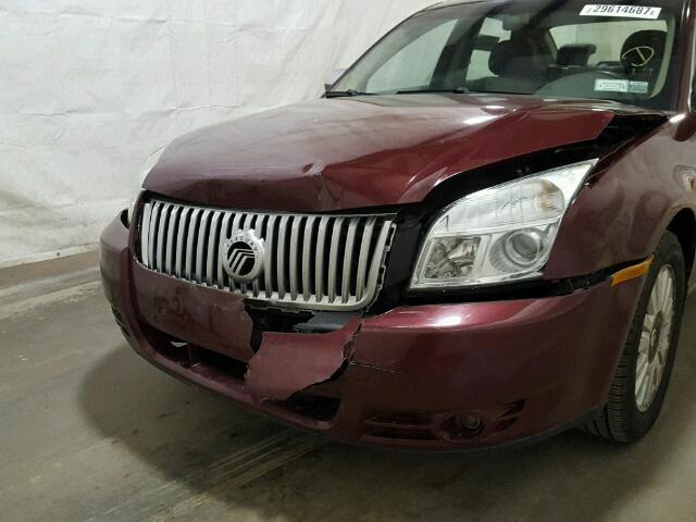 1MEHM40W18G606167 - 2008 MERCURY SABLE LUXU RED photo 9