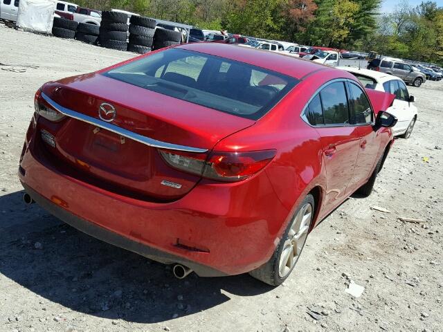 JM1GJ1V56E1111725 - 2014 MAZDA 6 TOURING RED photo 4