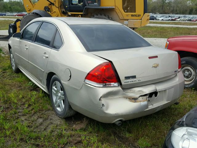 2G1WG5E37C1240671 - 2012 CHEVROLET IMPALA LT GOLD photo 3