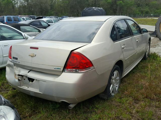 2G1WG5E37C1240671 - 2012 CHEVROLET IMPALA LT GOLD photo 4