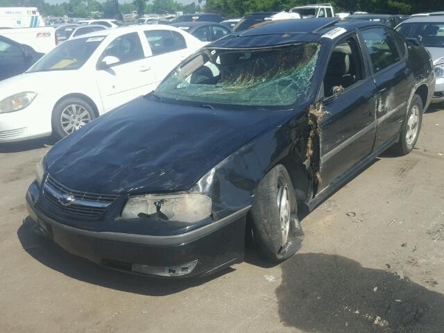 2G1WH55K529314903 - 2002 CHEVROLET IMPALA LS BLACK photo 2