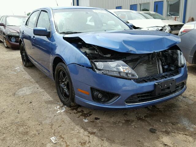 3FAHP0HA3AR338365 - 2010 FORD FUSION BLUE photo 1