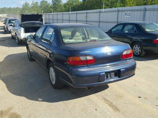 1G1ND52J4Y6317391 - 2000 CHEVROLET MALIBU BLUE photo 3