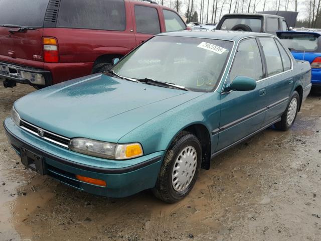 1HGCB7659PA099328 - 1993 HONDA ACCORD LX GREEN photo 2